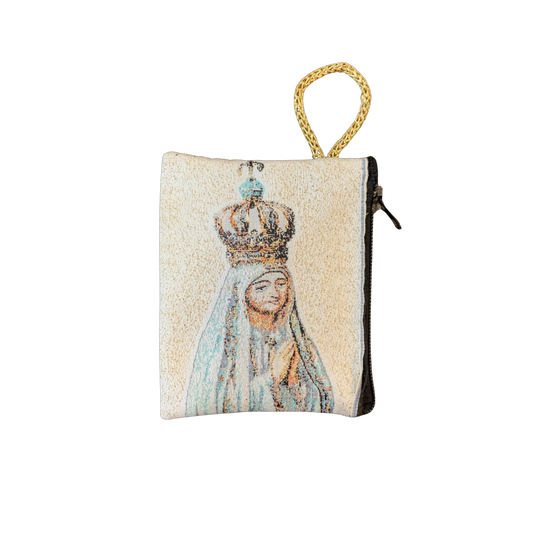 White Our Lady of Fatima Pouch