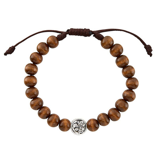 Wood St. Joseph and the Holy Family Bracelet