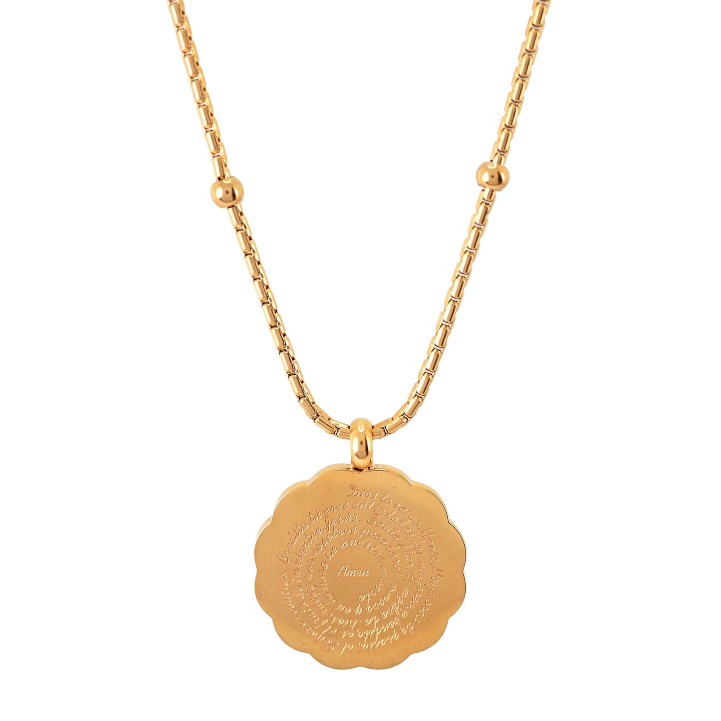 'AVE MARIA' Mother Pearl Heart Necklace - Ibiza Passion