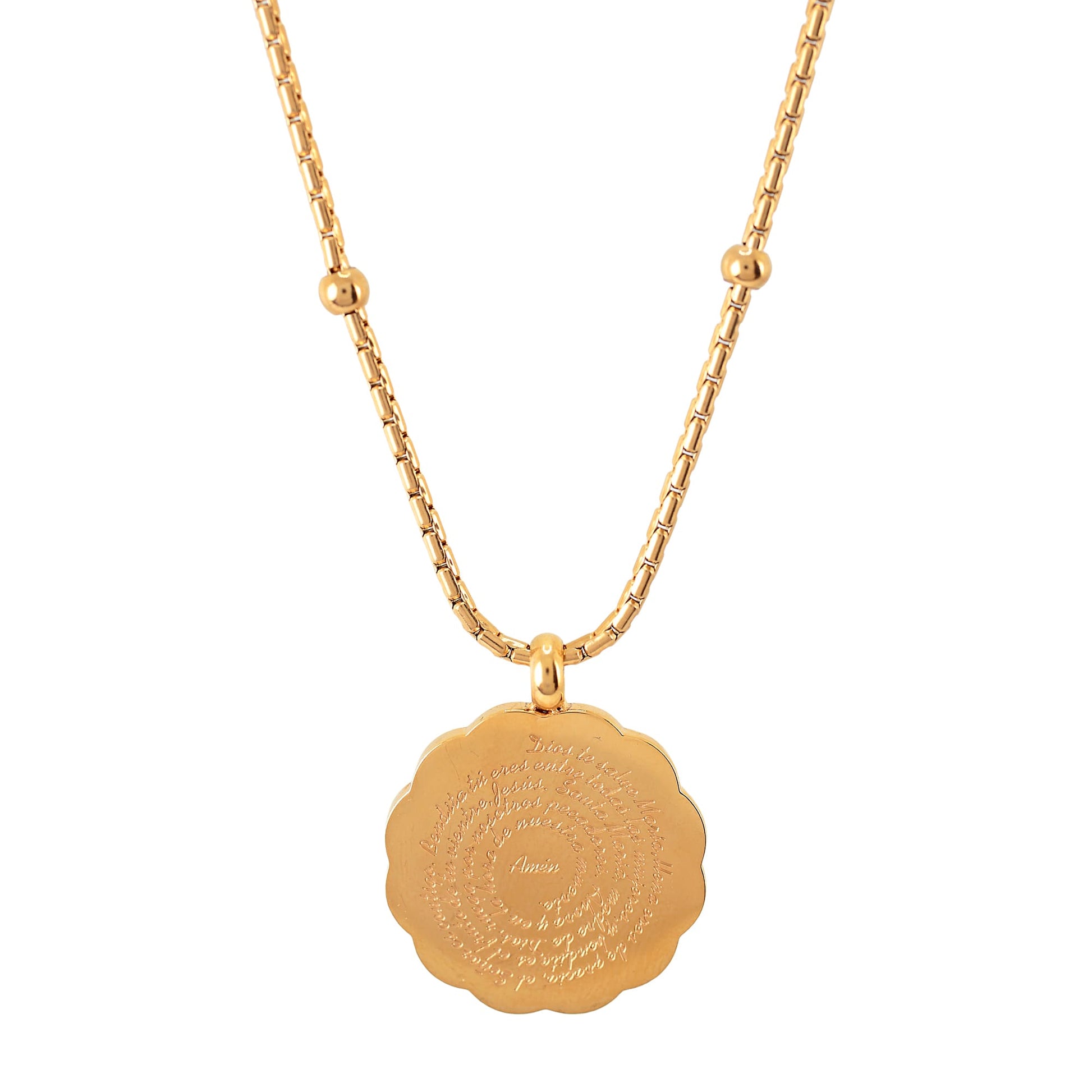 'AVE MARIA' Mother Pearl Heart Necklace - Ibiza Passion