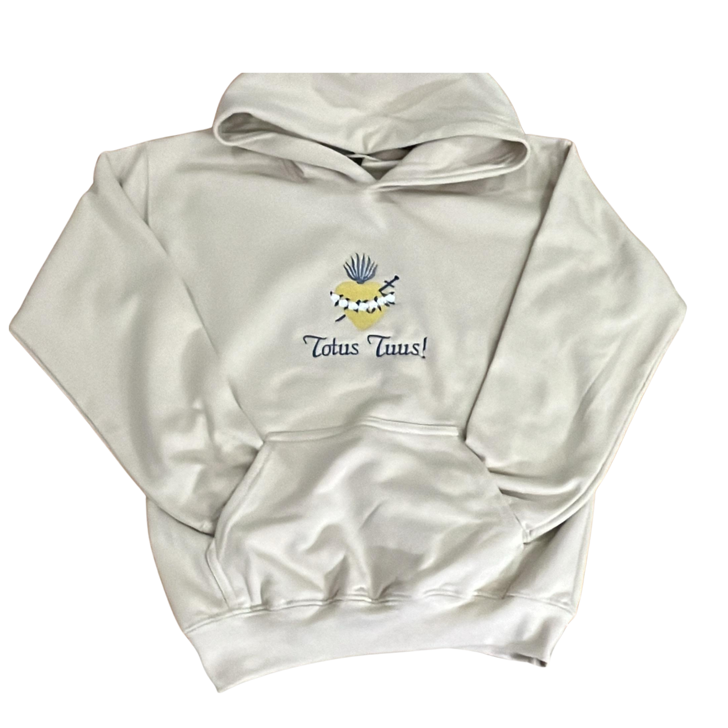 Totus Tuus "M" Embroidered Hoodies for Kids by SCTJM