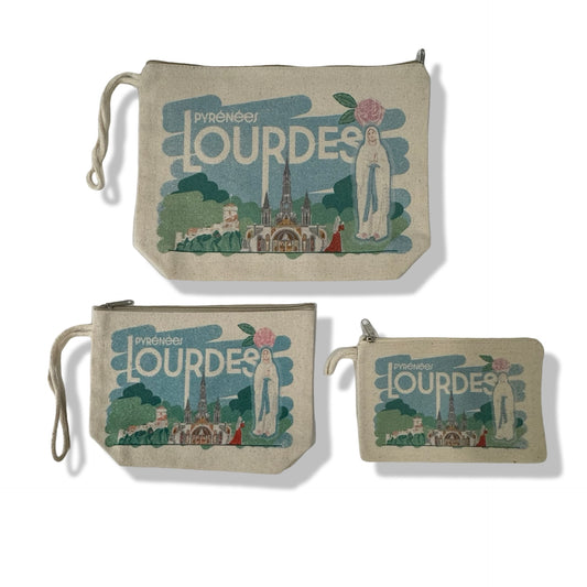 Canvas Zipper Lourdes Pouch