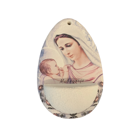 Colored Queen of Peace Water Font