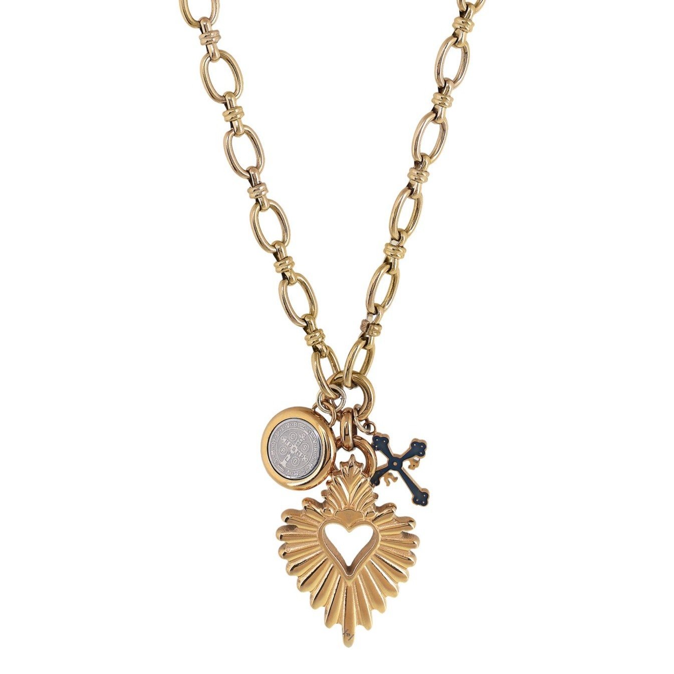 'DETENTE' Multi Charm Necklace - Ibiza Passion