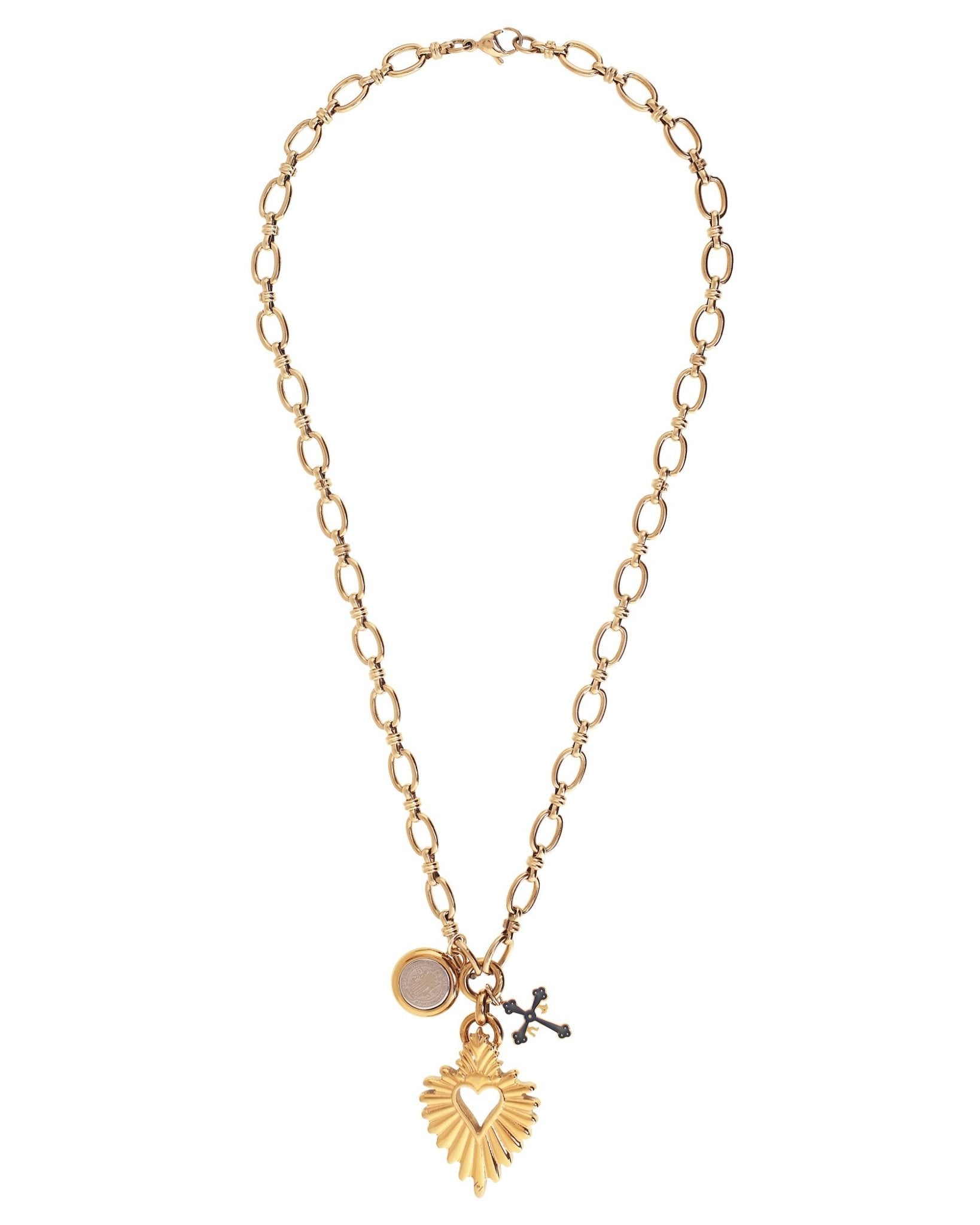 'DETENTE' Multi Charm Necklace - Ibiza Passion