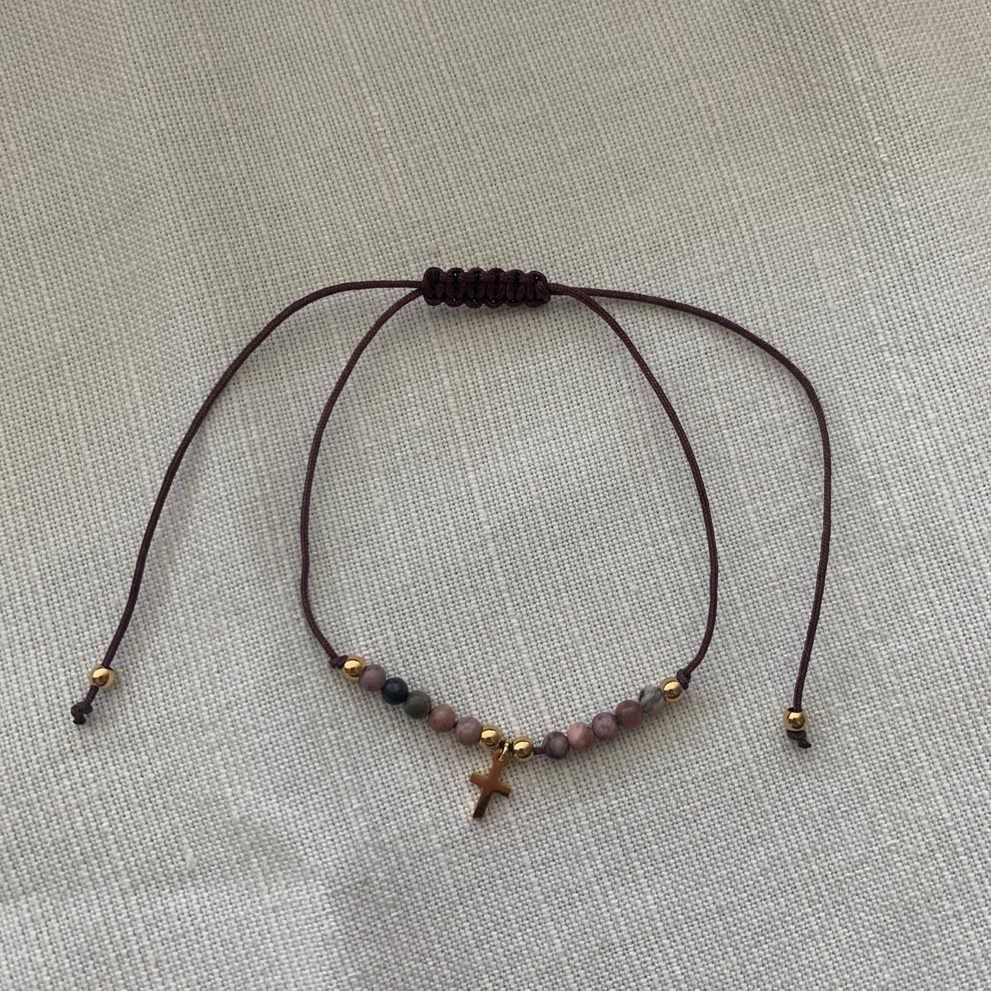 Marble Decade Rosary Bracelet