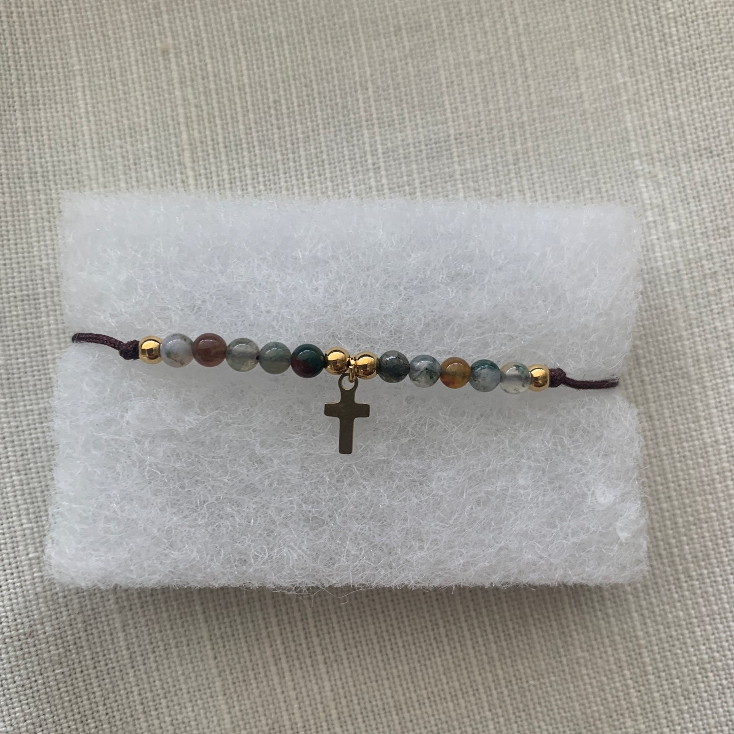 Marble Decade Rosary Bracelet