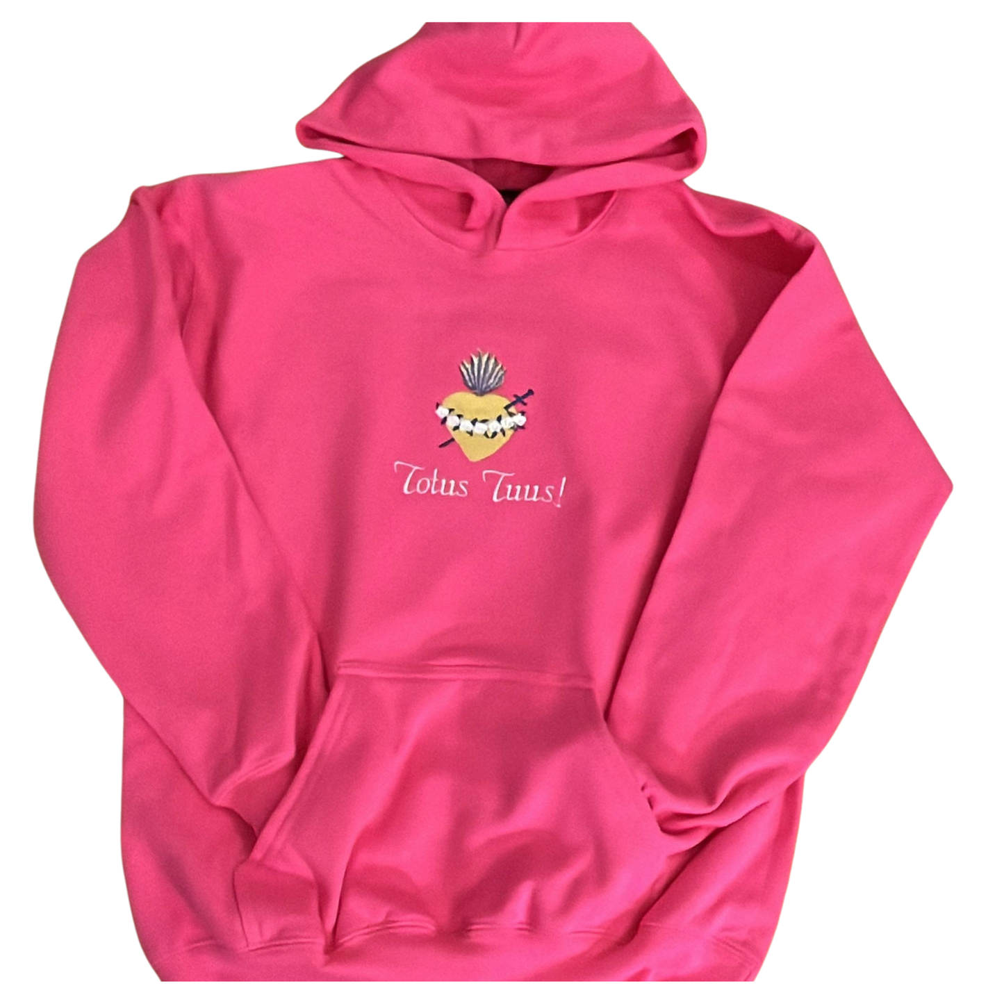 Totus Tuus "M" Embroidered Hoodies for Kids by SCTJM