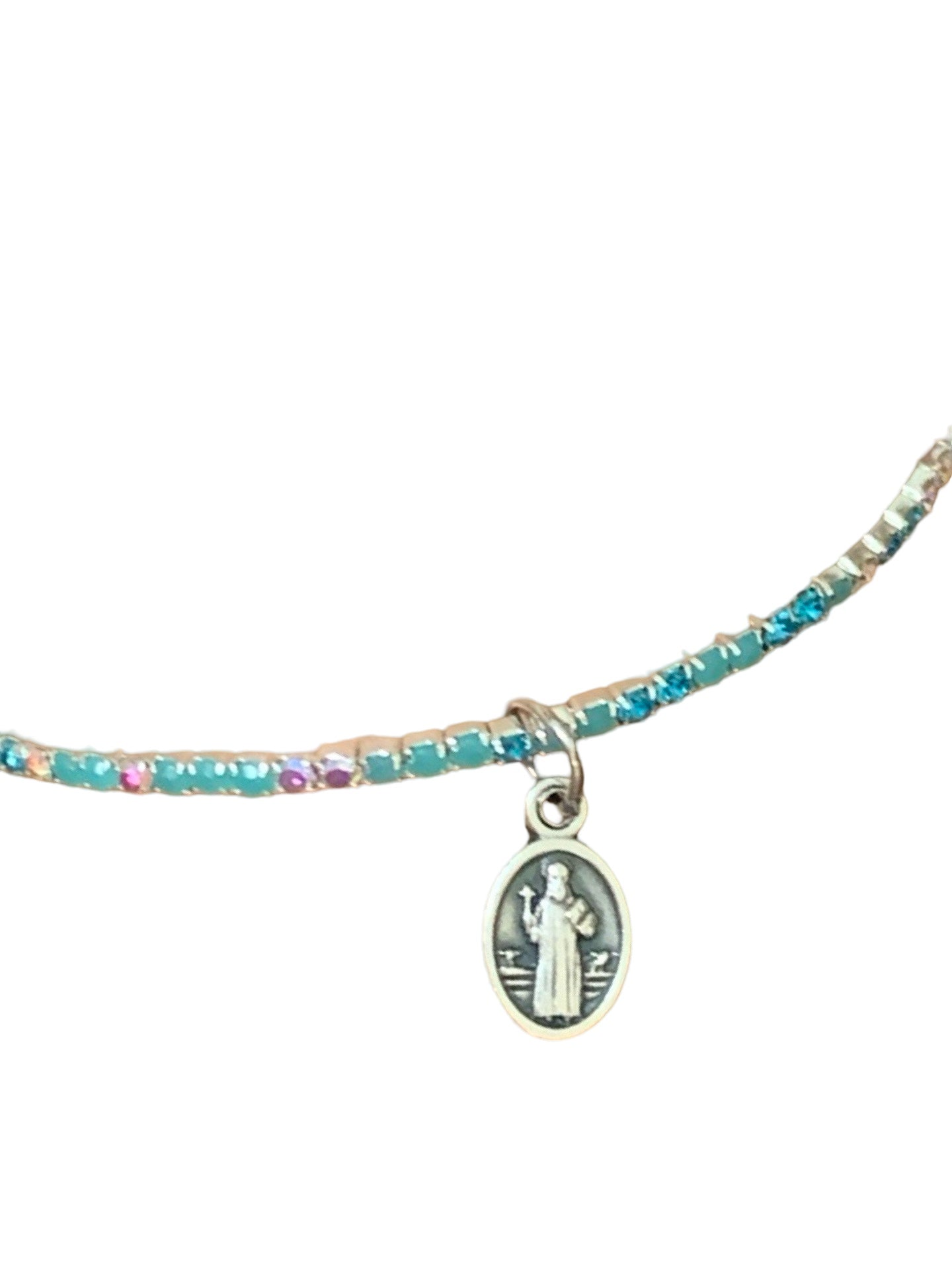 St. Benedict Rhinestone Bracelet