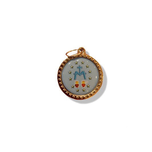 Colored Circle Miraculous Medal