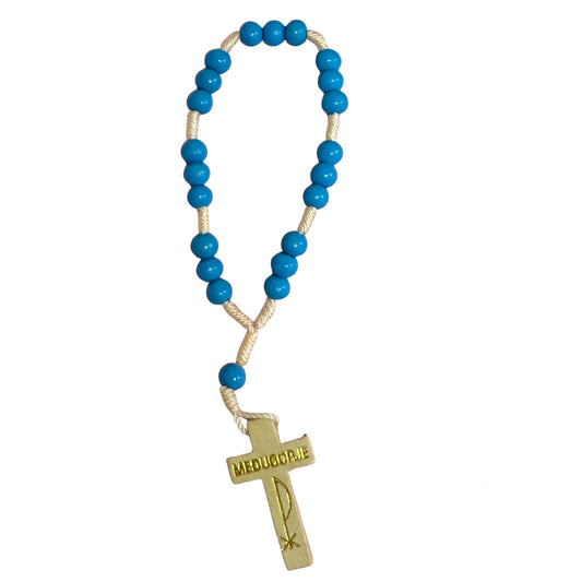 Colored Wood Chaplets of Peace with Prayer / Coronilla de Paz