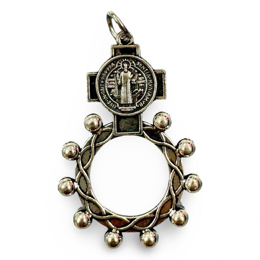 St. Benedict Rosary Ring with Clasp