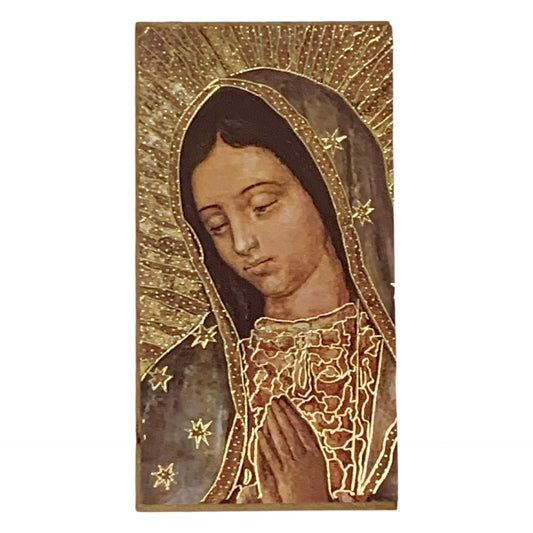 Rectangle Our Lady of Guadalupe Standing Image