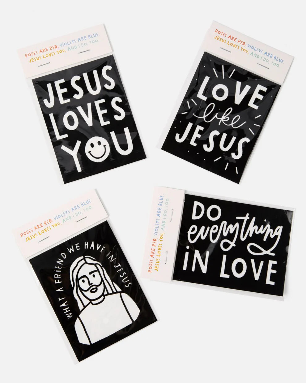 Love Like Jesus Valentine Fuzzy Coloring Cards