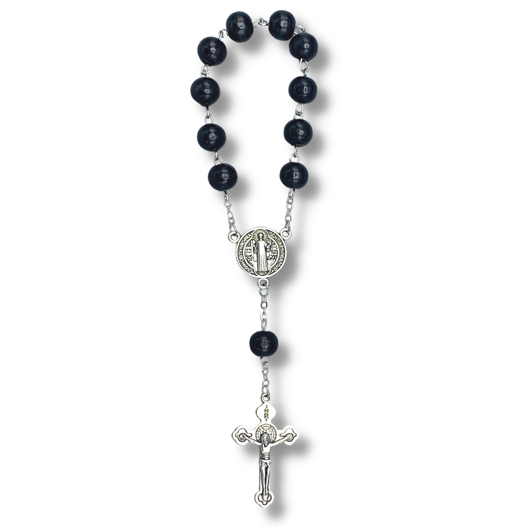 Colored Wooden St. Benedict Decade Rosary