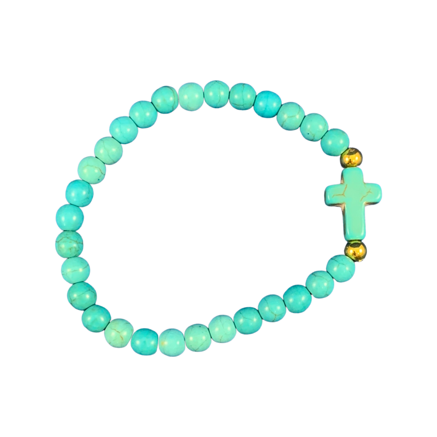 Beaded Bracelet with Cross
