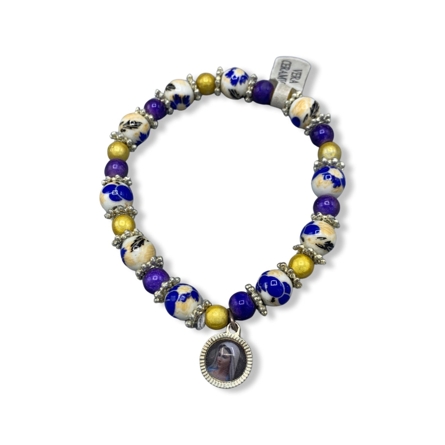 Ceramic Bead Bracelet of Assorted Colors