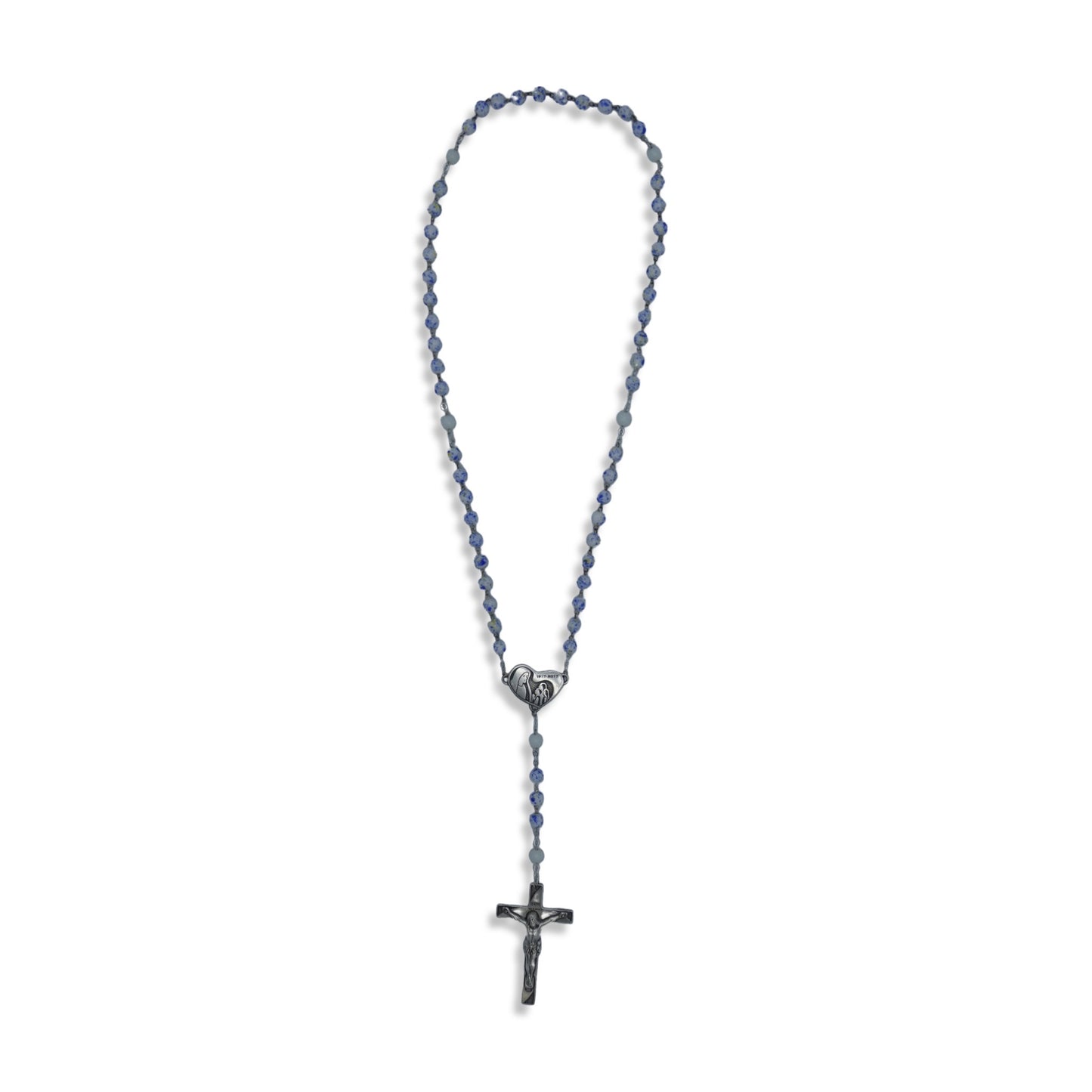 Blue Dotted Fatima Rosary