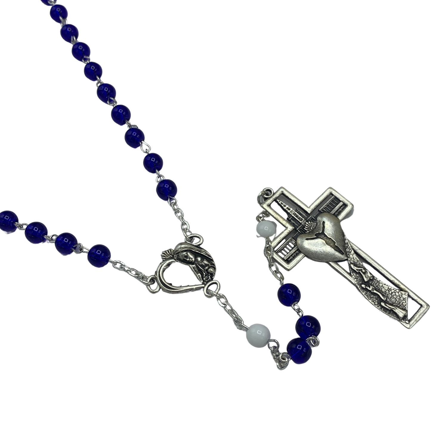 Blue Immaculate Heart Fatima Rosary
