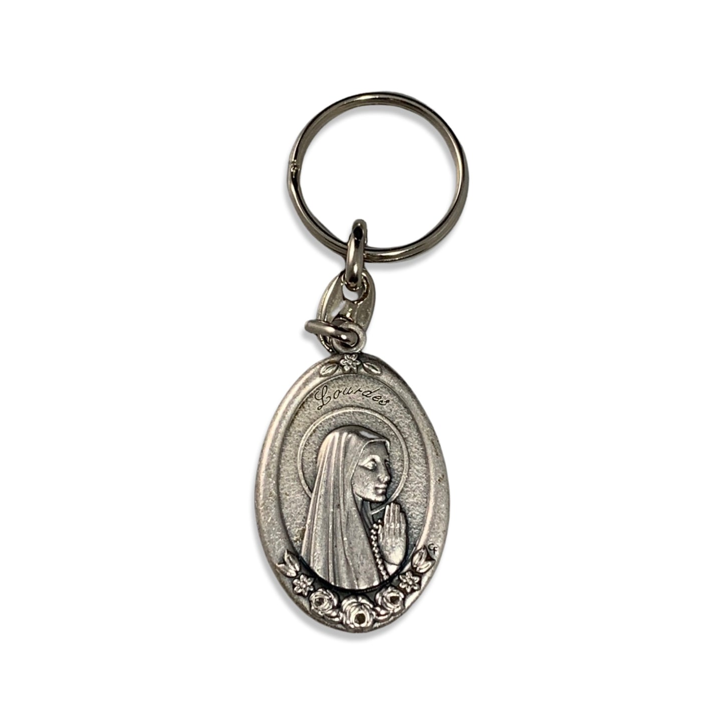 Blue Lourdes Keychain