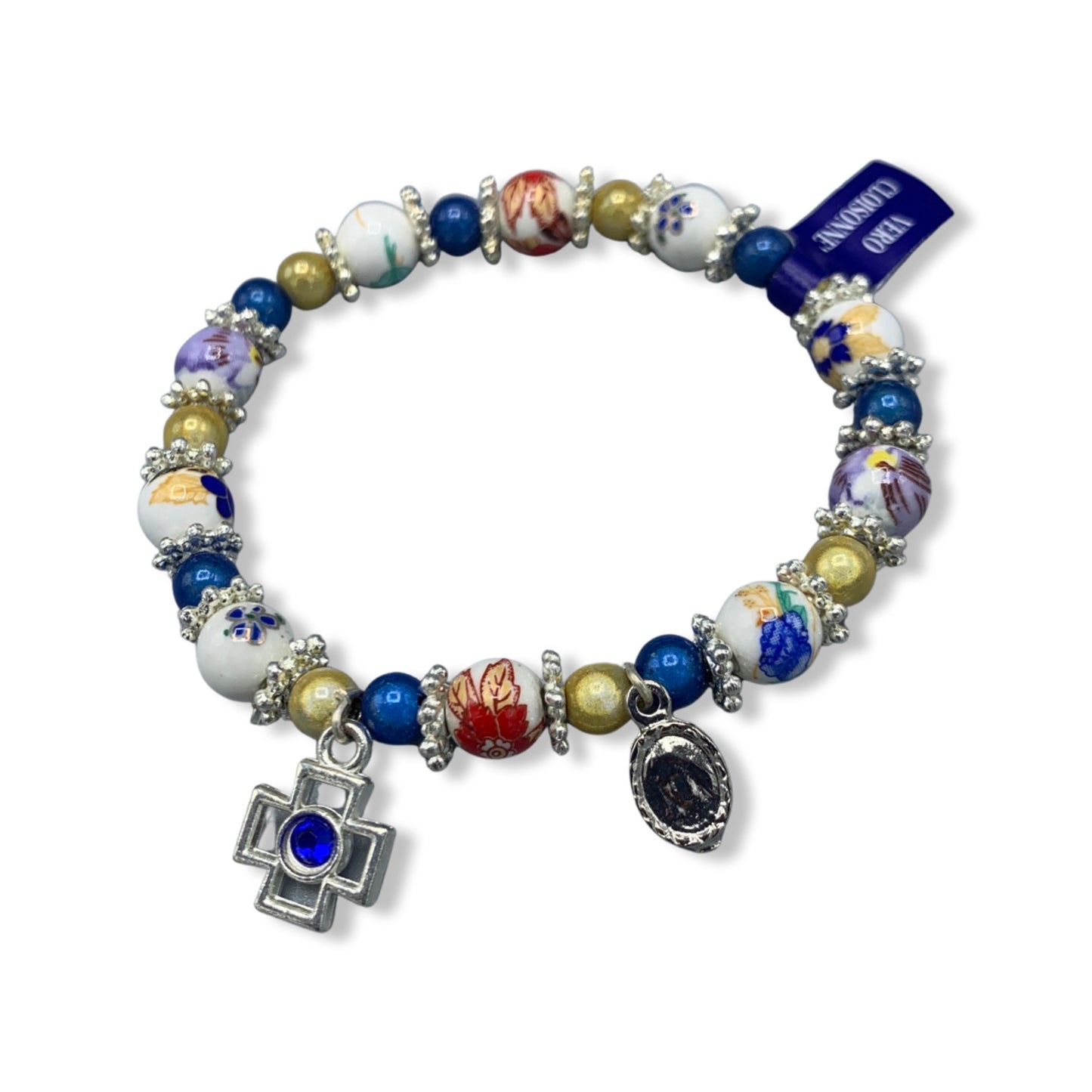 Ceramic Bead Bracelet of Assorted Colors