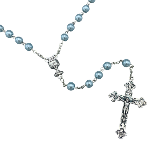 Pearl First Communion Rosary