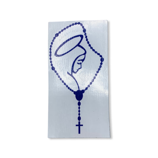 Rosary Car Sticker