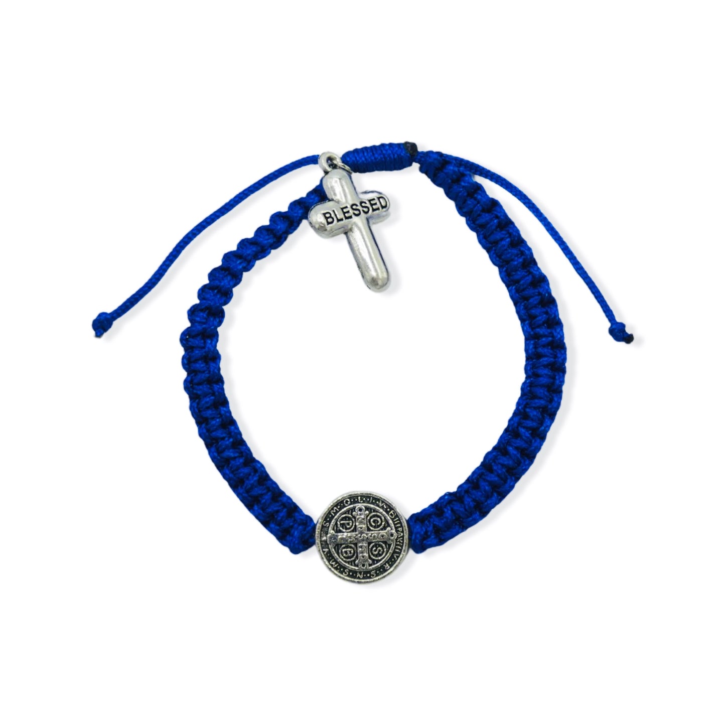 Blue St. Benedict Cord Bracelet