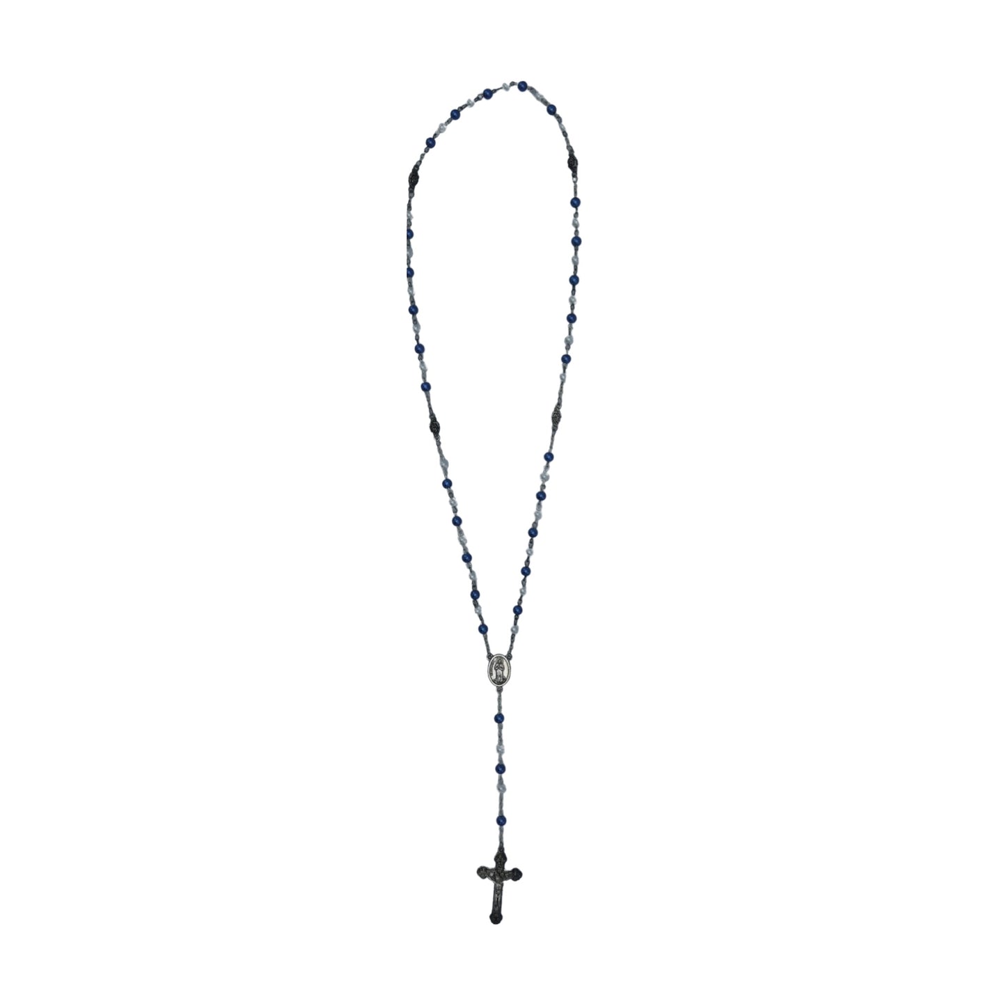 Blue and White Lourdes Rosary