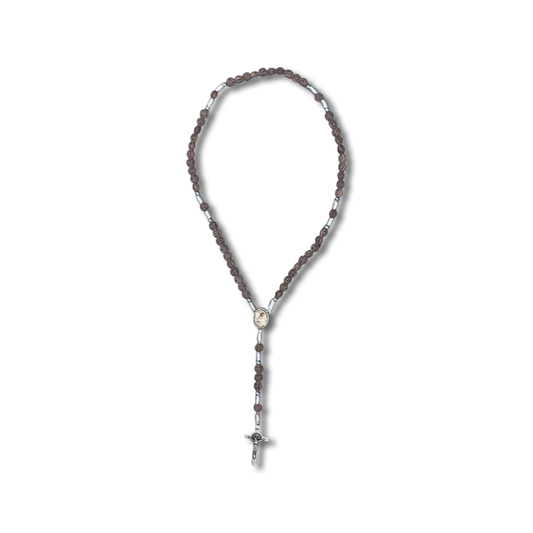 Floral Bead Queen of Peace Rosary