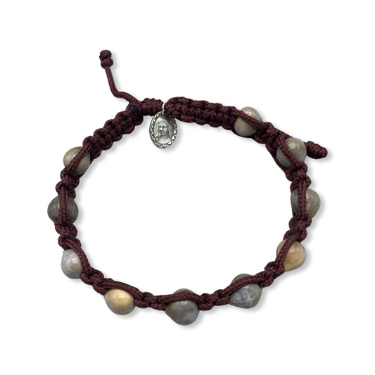 Job's Tears Cord Decade Rosary Bracelet
