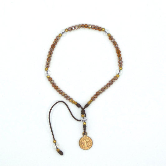 Rosary Bracelet of Assorted Colors and Medals