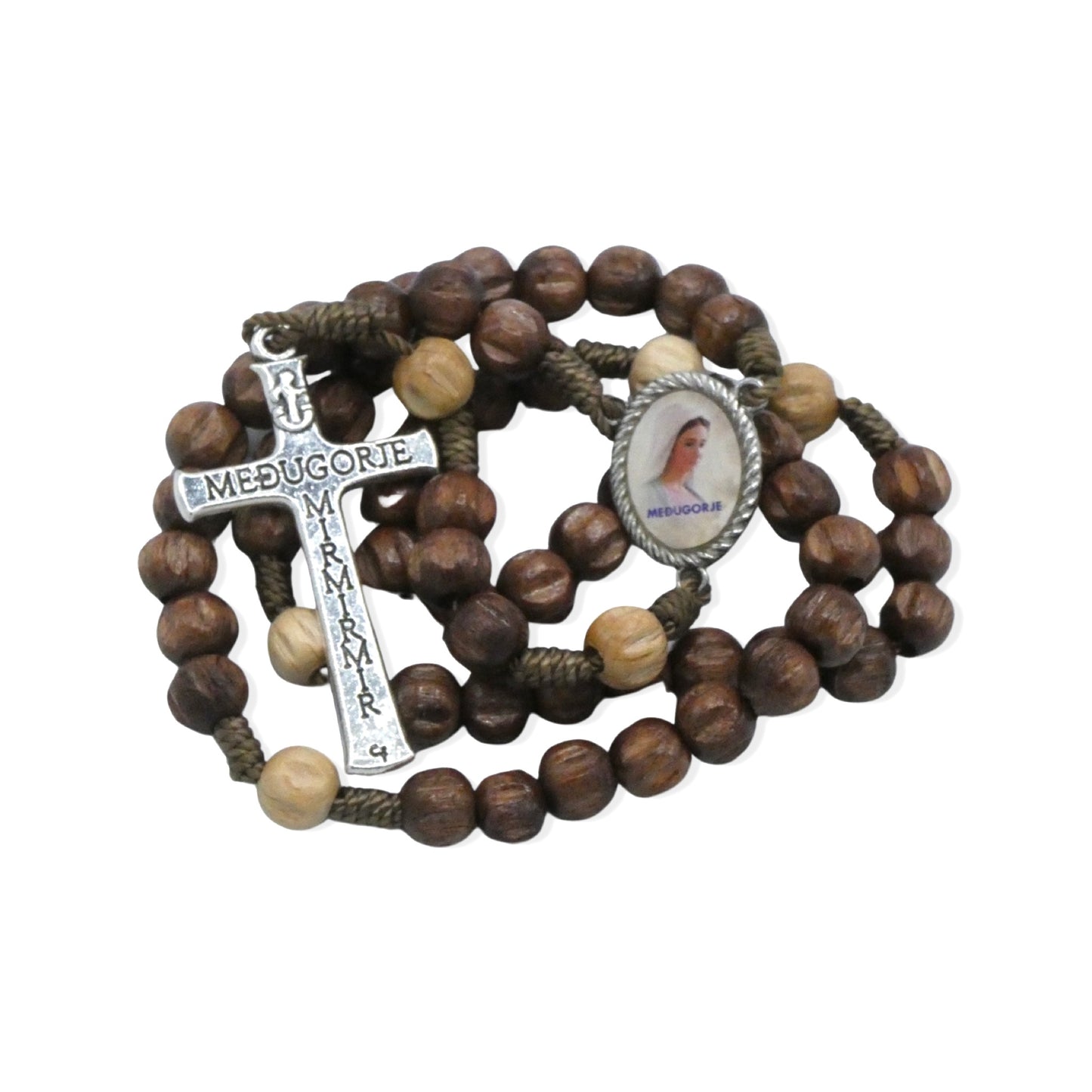 Brown Queen of Peace Rosary