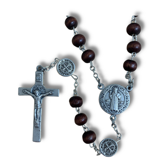 St. Benedict Rosary with Medals and Chain