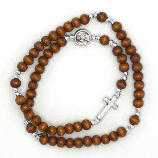 Wooden Wrap Rosary Bracelet of Assorted Colors