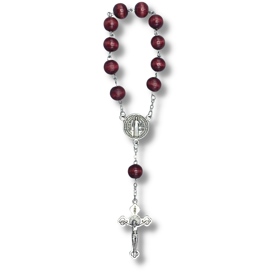 Colored Wooden St. Benedict Decade Rosary