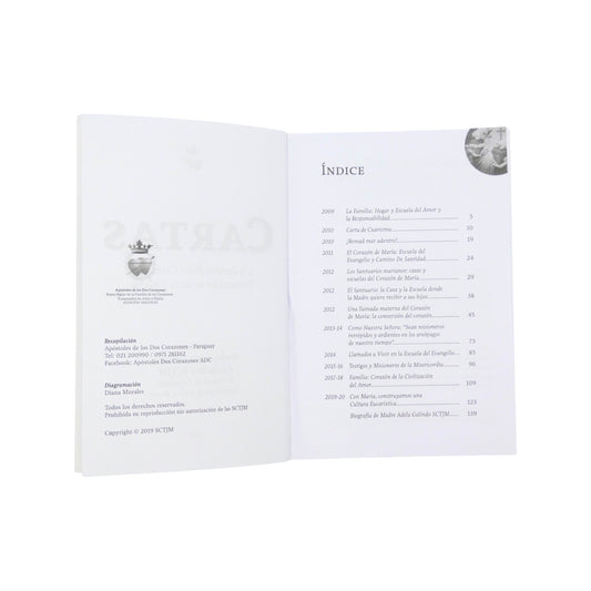 Cartas a la Familia de los Corazones Traspasados de Jesús y María by Mother Adela, SCTJM Foundress