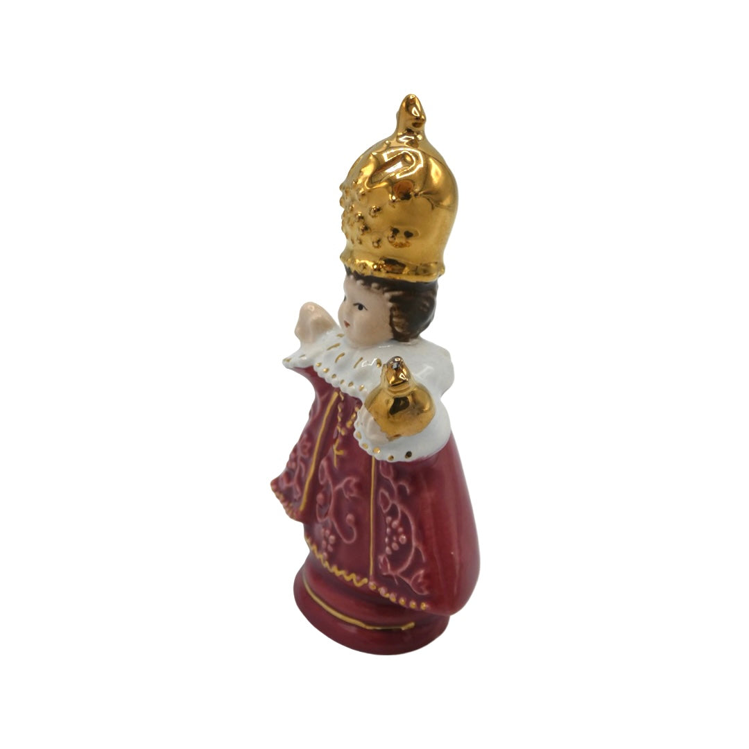 Ceramic Infant Jesus of Prague Statue