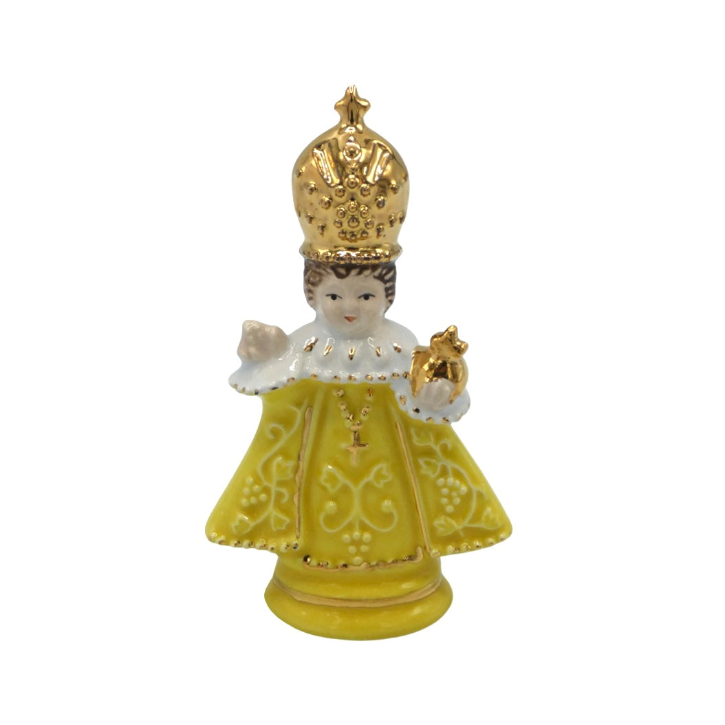 Ceramic Infant Jesus of Prague Statue