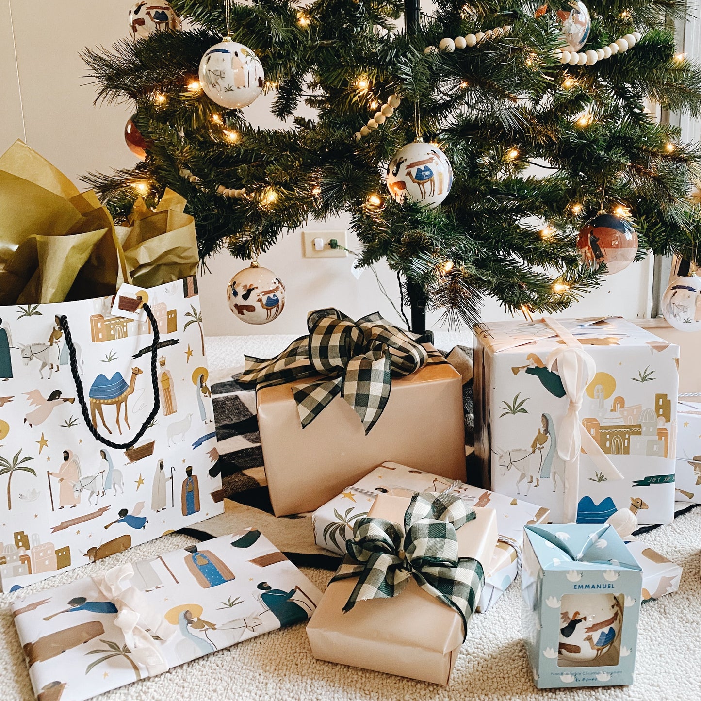 Christmas Emmanuel Gift Bags - 5 Pack