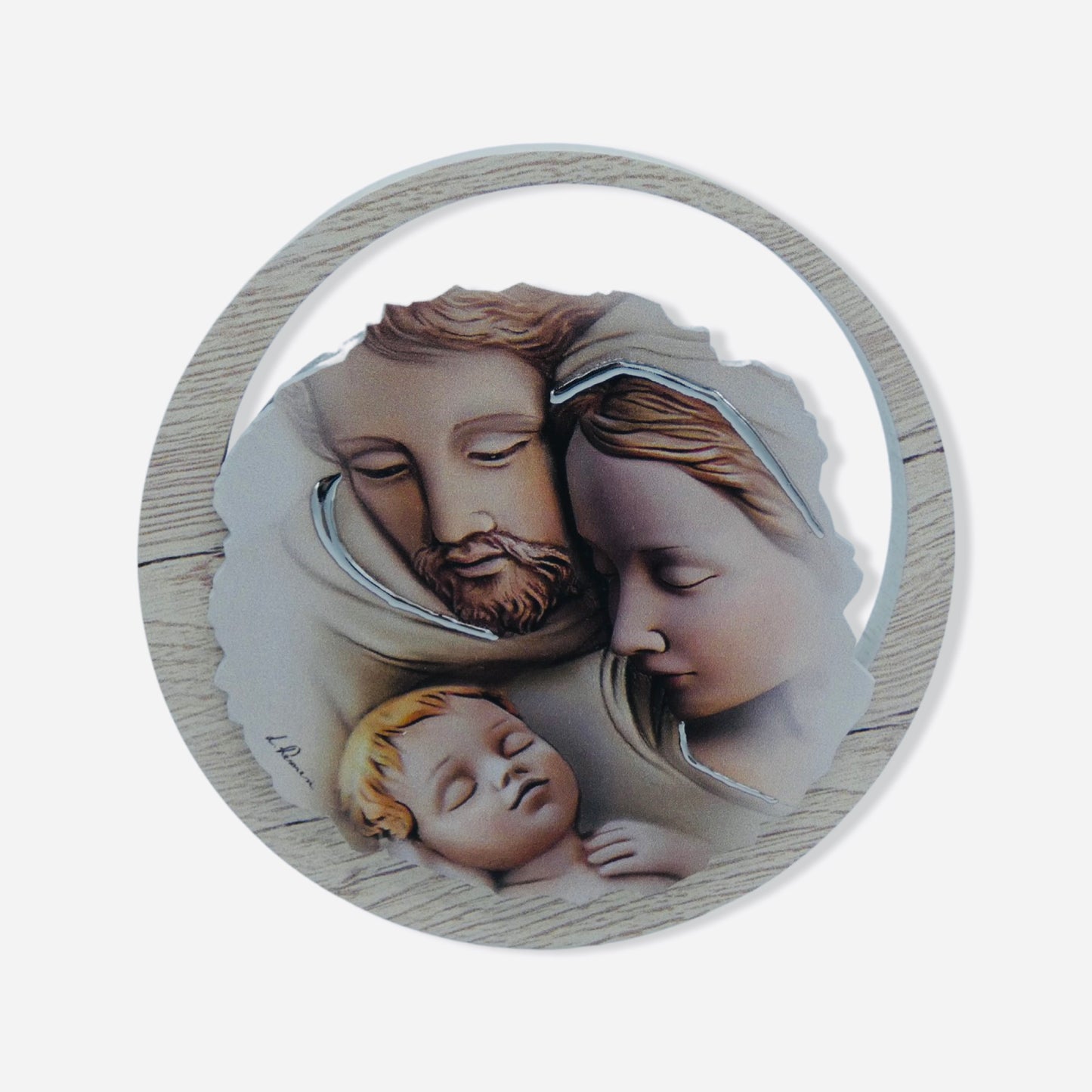 Circular Holy Family Image