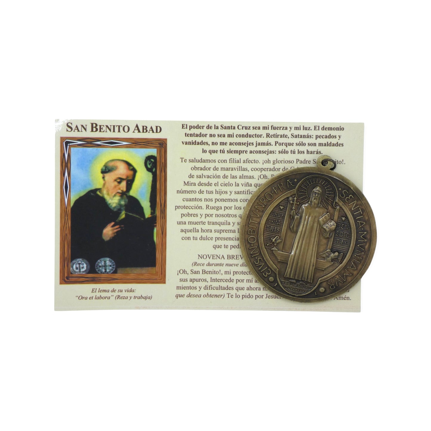 Classic Gold St. Benedict Medal