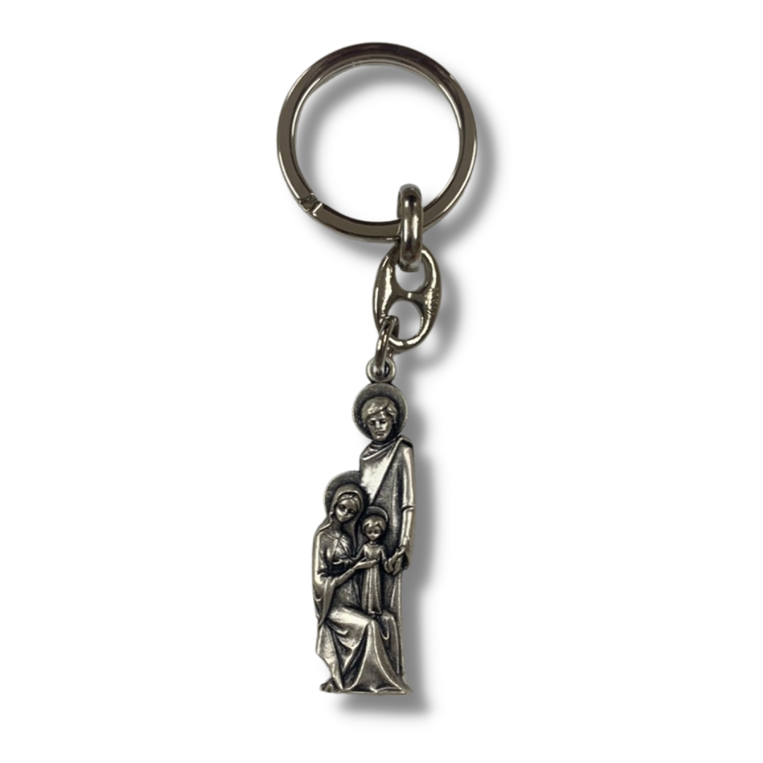 Holy Family Statue Keychain