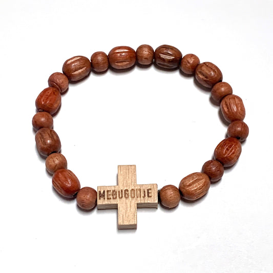 Wooden Queen of Peace Bracelet