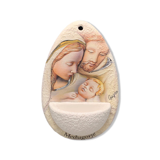 Colored Holy Family Water Font