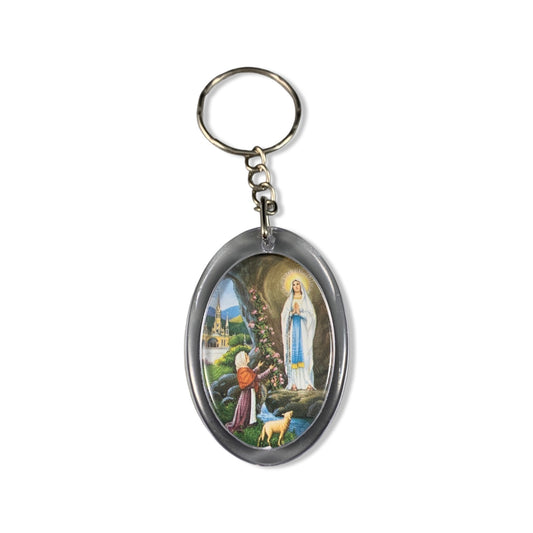 Colored Lourdes Keychain