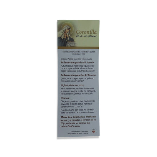 Coronilla de la Consolacion Escrita por Madre Adela, SCTJM Fundadora