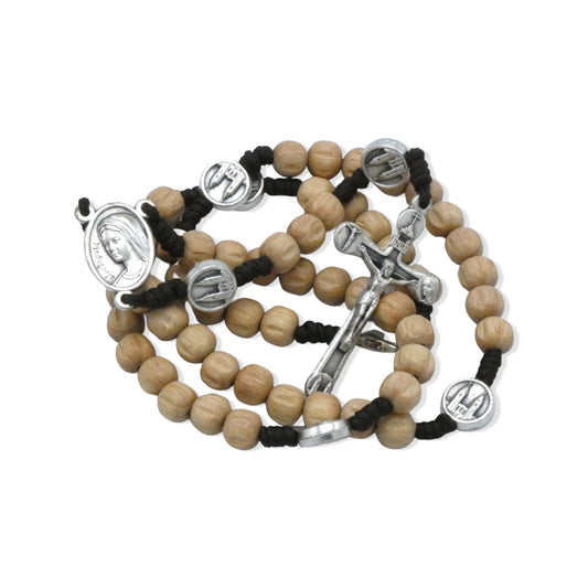 Cream Beads Queen of Peace Rosary