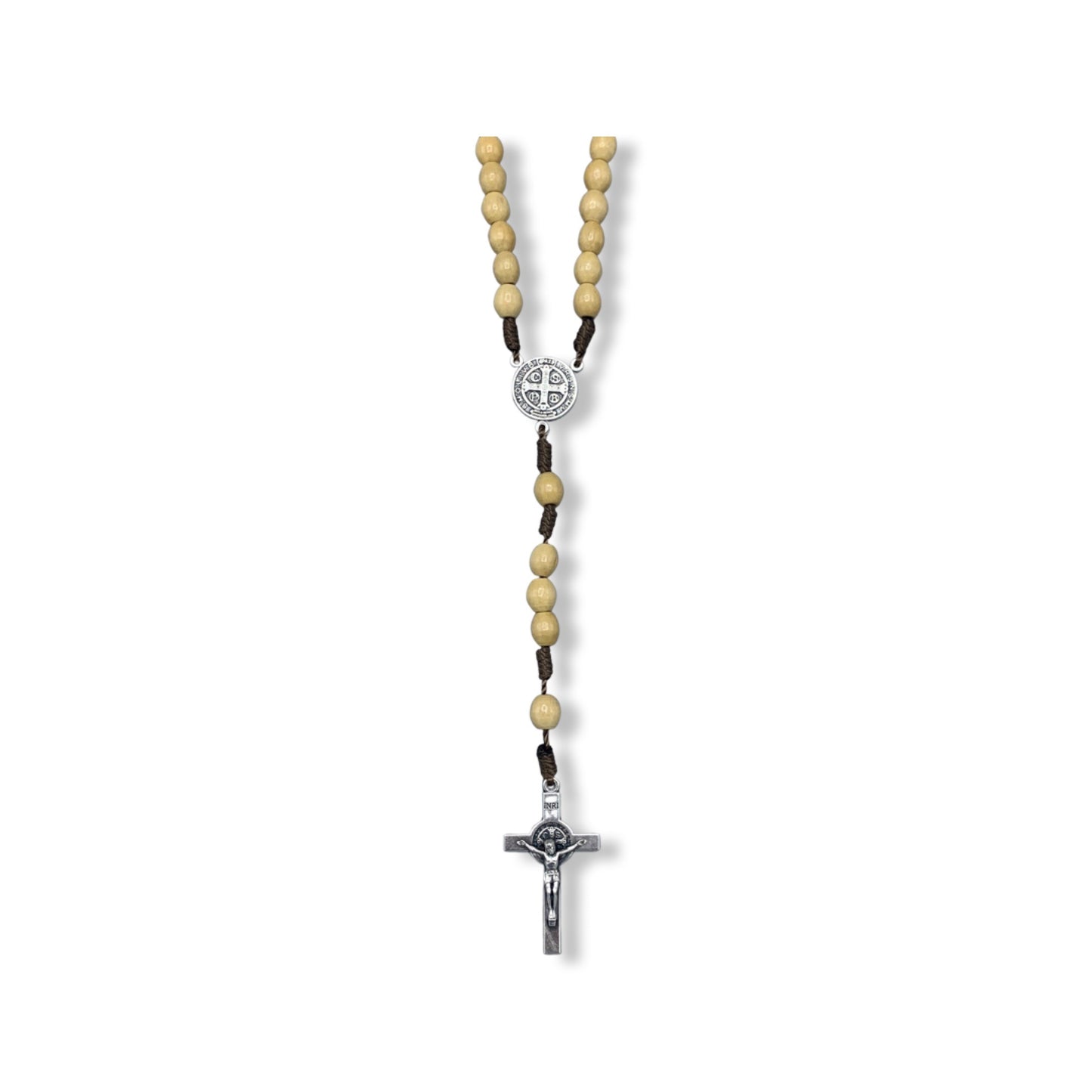 Wood Beads St. Benedict Rosary of Assorted Colors
