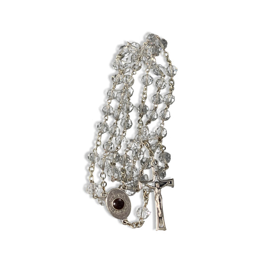 Crystal Beads Queen of Peace Rosary